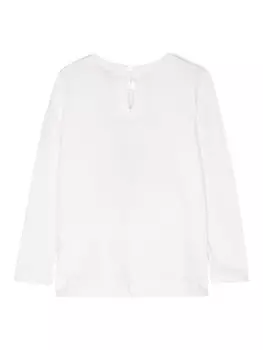 Monnalisa футболка с принтом, белый