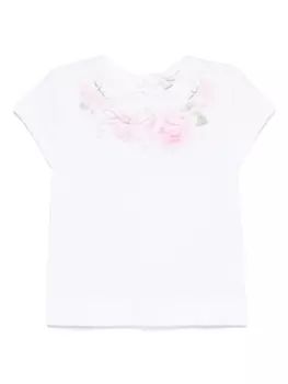 Monnalisa футболка с принтом, белый