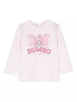 Monnalisa футболка с принтом из коллаборации с Disney, розовый