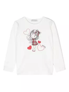 Monnalisa футболка St. Bimba, белый