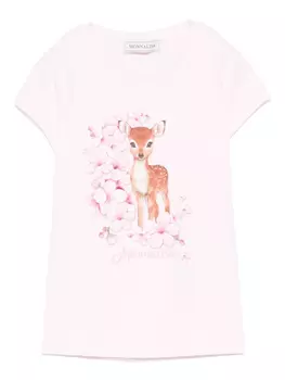 Monnalisa футболка St. Bosco, розовый