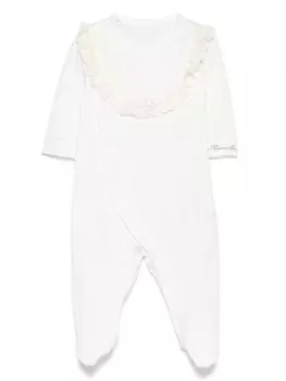 Monnalisa хлопковая пижама, белый