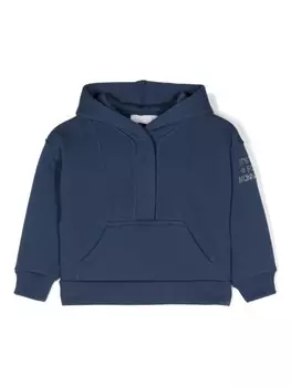 Monnalisa худи с логотипом, синий