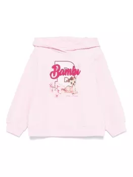 Monnalisa худи с принтом Bambi из коллаборации с Disney, розовый