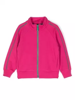 Monnalisa кардиган на молнии с графичным принтом, розовый