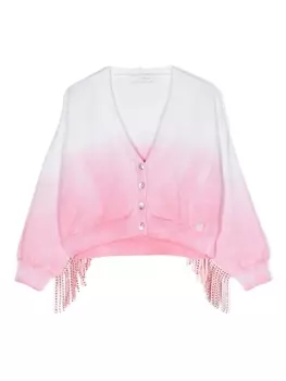 Monnalisa кардиган с эффектом омбре, розовый
