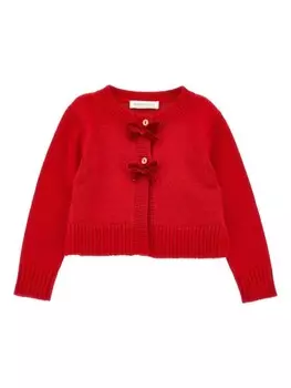 Monnalisa кардиган с бантом, красный
