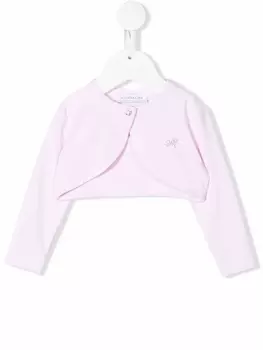 Monnalisa кардиган с логотипом, розовый