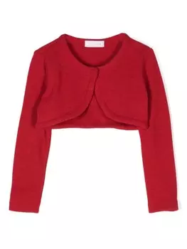 Monnalisa кардиган в рубчик, красный