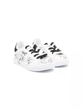 Monnalisa кеды Pink Panther на молнии, белый