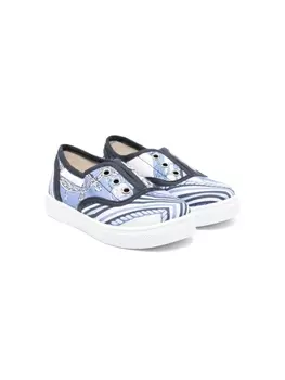 Monnalisa кеды с графичным принтом, синий