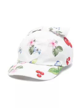 Monnalisa кепка с принтом, белый