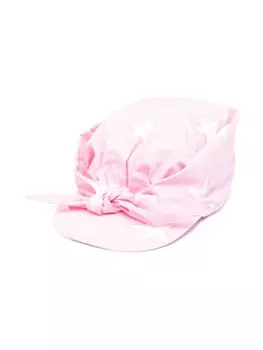 Monnalisa кепка с принтом и узлом, розовый