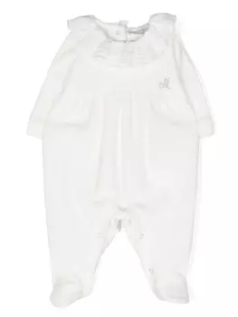 Monnalisa комбинезон с оборками, белый