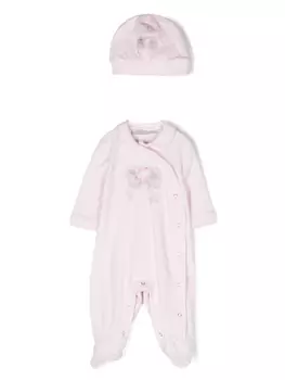 Monnalisa комбинезон с принтом, розовый