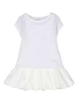 Monnalisa комплект из платья и топа, белый