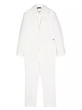 Monnalisa костюм из сирсакера, нейтральный цвет