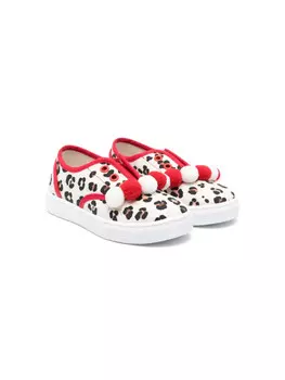 Monnalisa кроссовки с леопардовым принтом, нейтральный