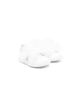 Monnalisa кроссовки с оборками, белый