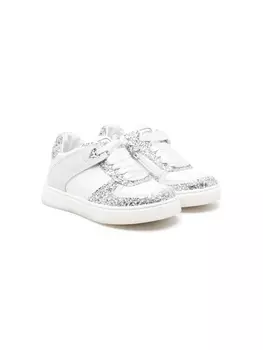 Monnalisa кроссовки со вставками, белый