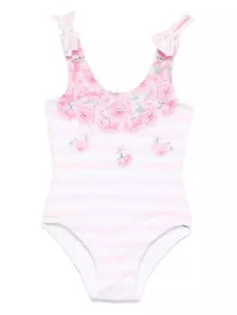 Monnalisa купальник с принтом, розовый