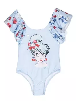Monnalisa купальник Tinkerbell с оборками, синий