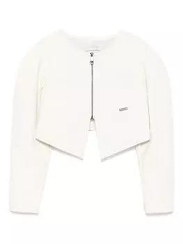 Monnalisa куртка из искусственной кожи, белый