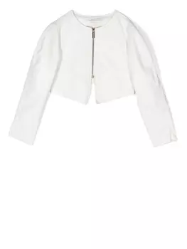 Monnalisa куртка на молнии, белый