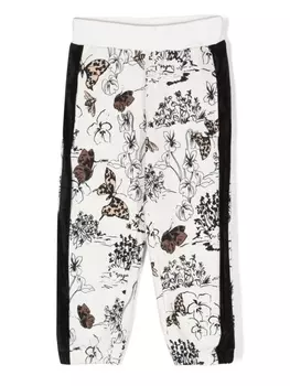 Monnalisa легинсы с принтом, белый
