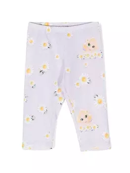 Monnalisa легинсы с принтом, фиолетовый