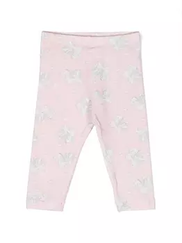 Monnalisa легинсы с принтом, розовый