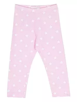 Monnalisa легинсы с принтом, розовый