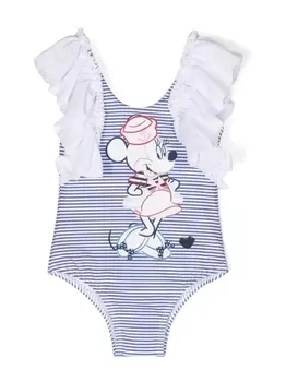 Monnalisa Minnie Mouse swimsuit, белый