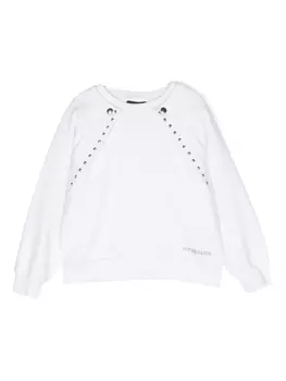 Monnalisa многослойная толстовка, белый