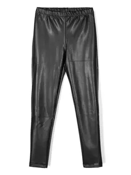 Monnalisa облегающие леггинсы с логотипом, черный