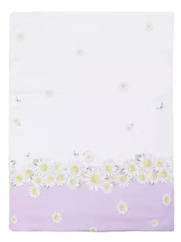 Monnalisa одеяло с цветочным принтом, белый