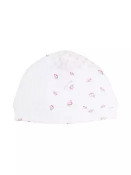 Monnalisa панама с цветочным принтом, белый