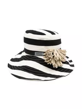 Monnalisa панама в полоску, черный