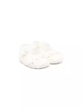 Monnalisa пинетки из ткани букле, белый