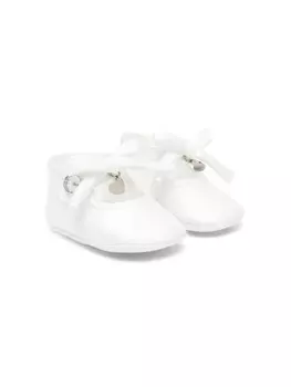 Monnalisa пинетки с бантом, белый