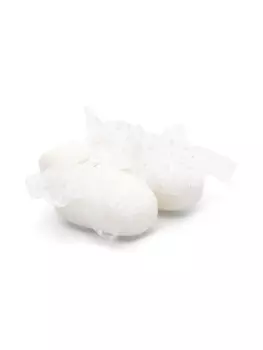 Monnalisa пинетки с бантом, белый