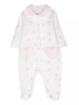 Monnalisa пижама с нашивкой, белый