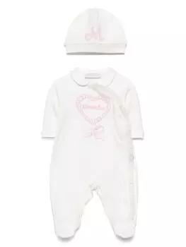 Monnalisa пижама с оборками, белый