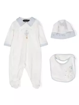 Monnalisa пижама с принтом, серый