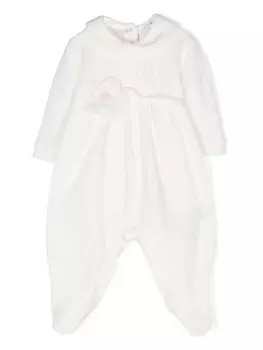 Monnalisa пижама с вышитым логотипом, белый