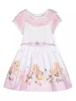 Monnalisa платье из коллаборации с Tangled, белый