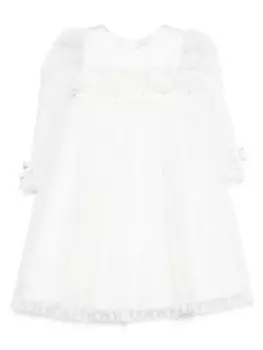 Monnalisa платье из тюля, белый