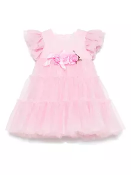 Monnalisa платье из тюля, розовый