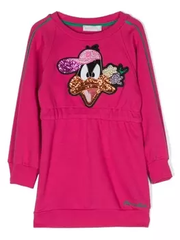 Monnalisa платье с длинными рукавами из коллаборации с Looney Tunes, розовый