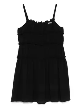 Monnalisa платье с оборками, черный